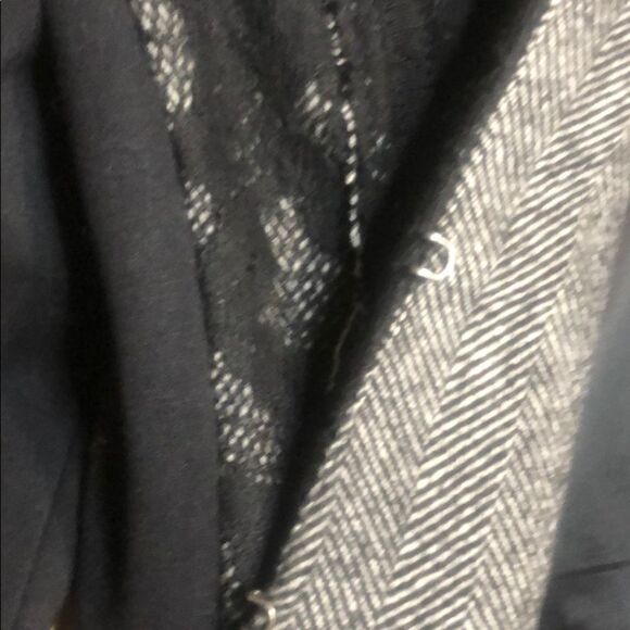 Express Destress Lace Black and White Jacket - Picture 3 of 7